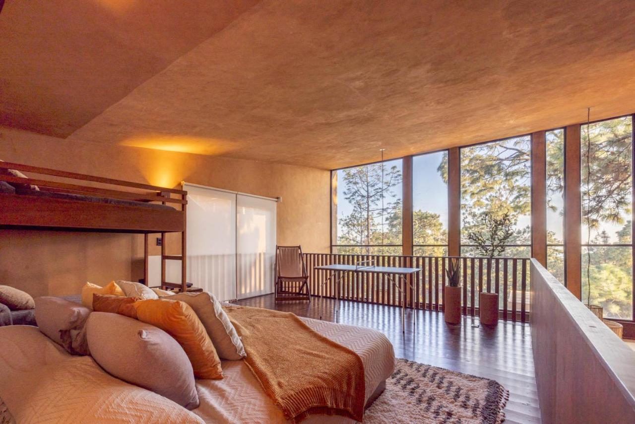 Cabana Lujo Con Alberca Climatizada Vistas Al Bosque De Mazamitla Luaran gambar
